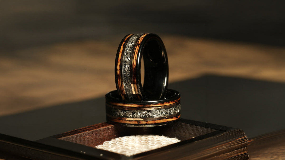 Polished tungsten carbide wedding band for men — scratch resistant and durable