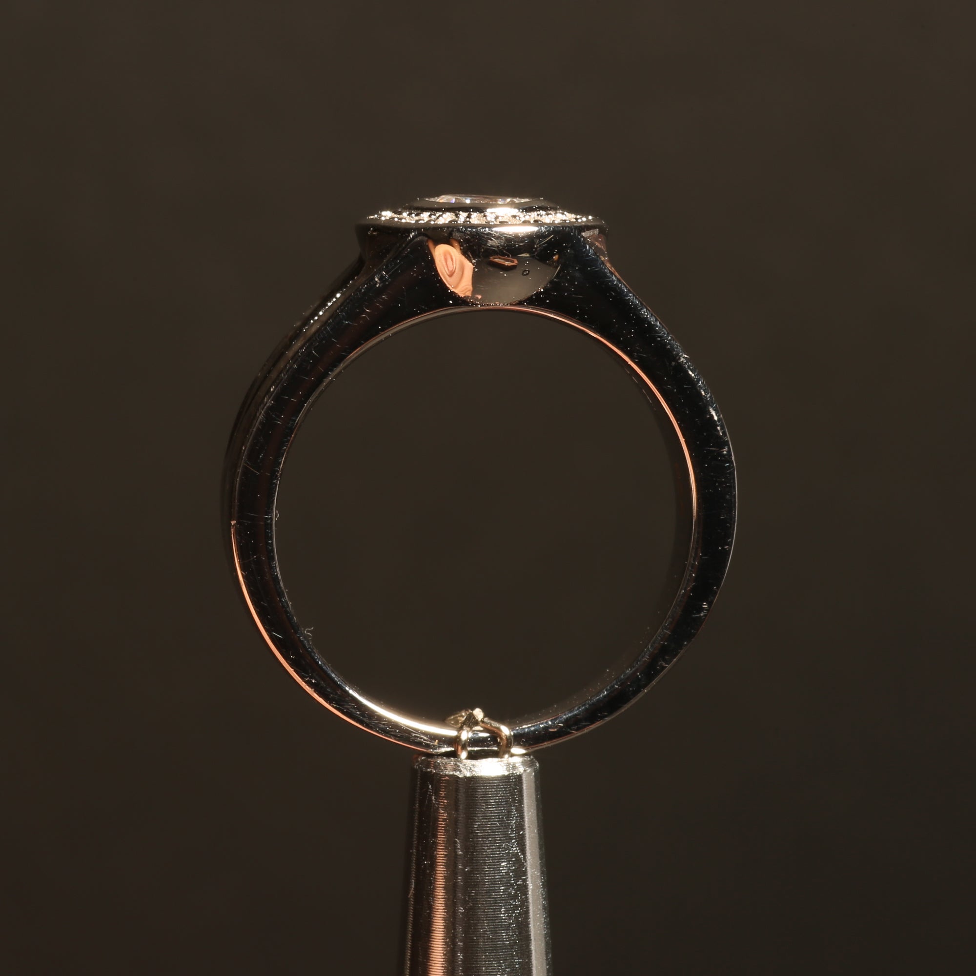Deer Antler Halo Ring for Women | 5mm Sterling Silver Band