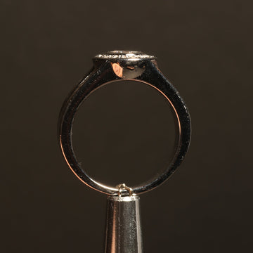 Deer Antler Halo Ring for Women | 5mm Sterling Silver Band 4