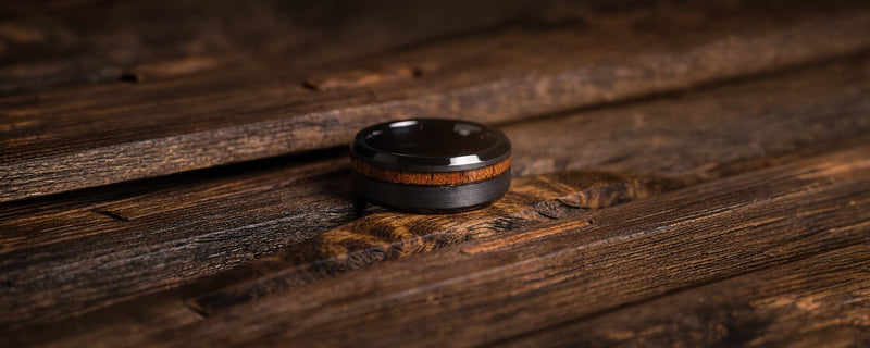 Koa Wood Wedding Rings