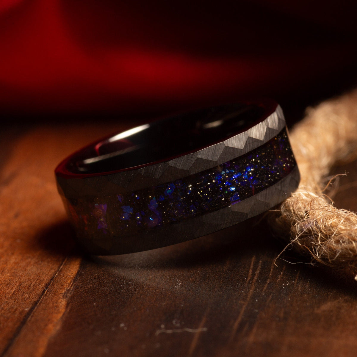 mens-black-tungsten-blue-sandstone-ring