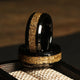 Brass Ammunition Wedding Band for Men | 8mm Black Tungsten Ring