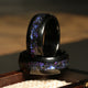Galaxy Opal Nebula Wedding Band for Men | 8mm Black Tungsten Ring