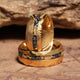 Meteorite Obsidian Gold Leaf Damascus Wedding Band for Men | 8mm Forged Ring