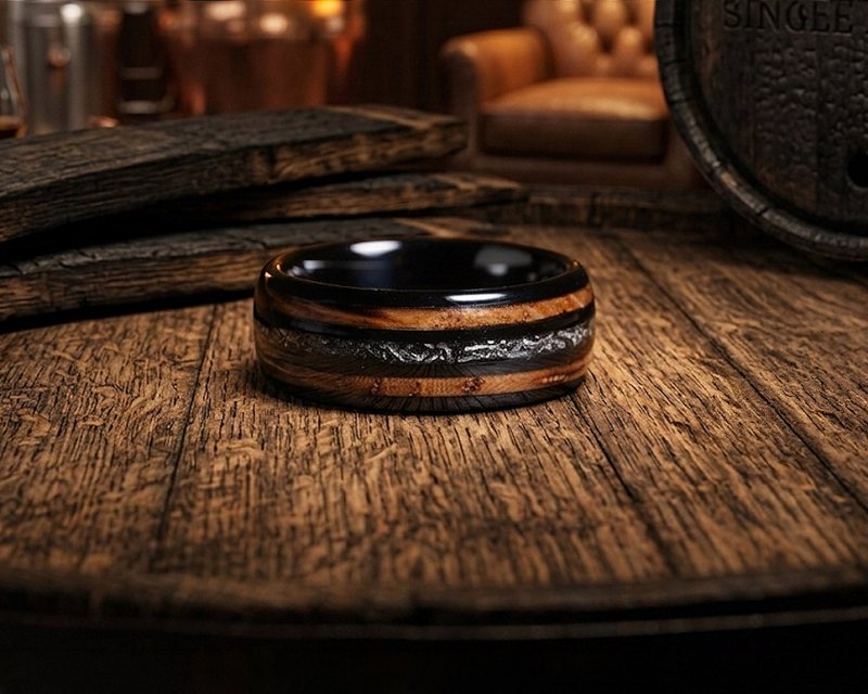 WHISKEY BARREL WEDDING BANDS
